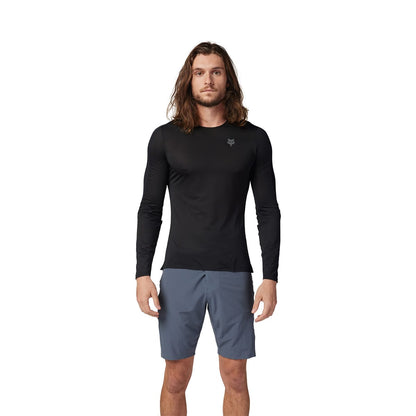 Maillot FOX FLEXAIR ASCENT Manga Larga Negro