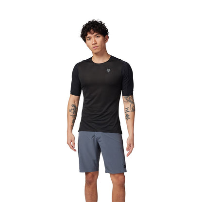 Maillot FOX FLEXAIR ASCENT Mangas Cortas Negro