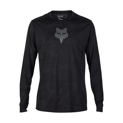 Maillot FOX RANGER TRU DRI Manga Larga Negro