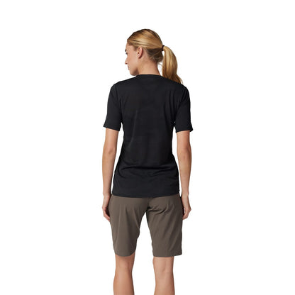Maillot FOX RANGER TRU DRI Mujer Mangas Cortas Negro