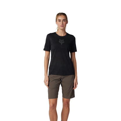 Maillot FOX RANGER TRU DRI Mujer Mangas Cortas Negro