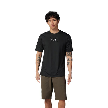 Maillot FOX RANGER MOTH Mangas Cortas Negro