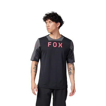 Maillot FOX DEFEND TAUNT Mangas Cortas Negro