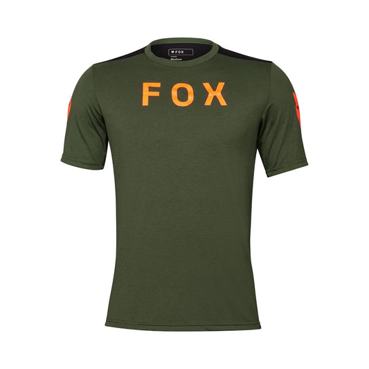 Maillot FOX RANGER DR AVIATION Manches Courtes Vert 2024