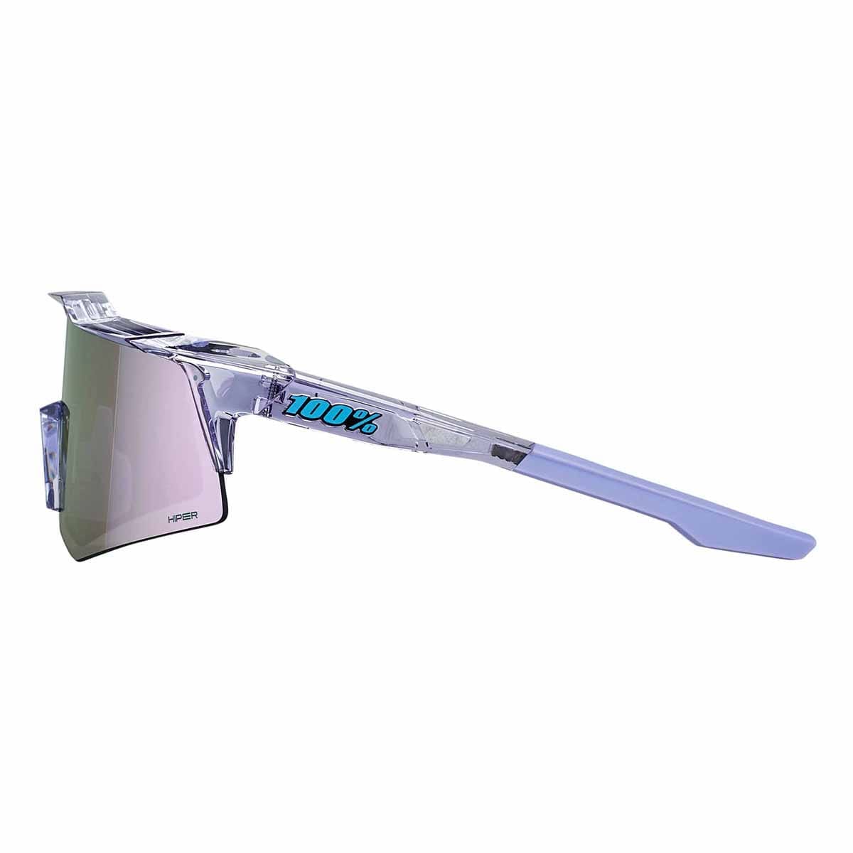 Gafas 100% SPEEDCRAFT XS POLISHED Translucent Hiper Mirror Lavende