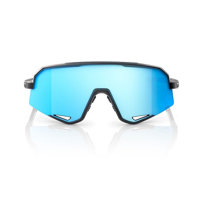 Gafas 100% SLENDALE Negro Mate Hipper Mirror Azul