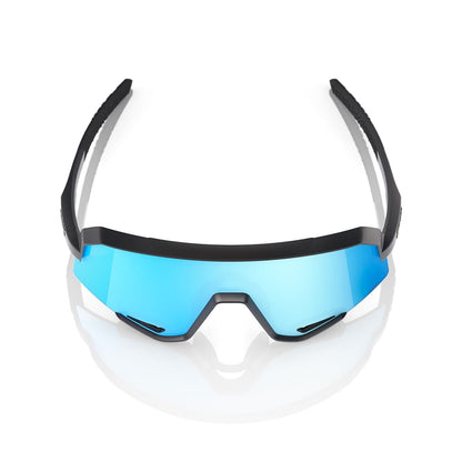 Gafas 100% SLENDALE Negro Mate Hipper Mirror Azul