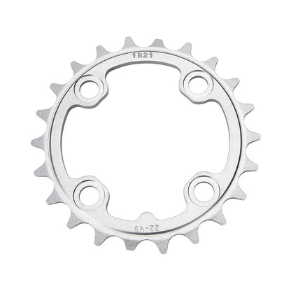 Plato interior SRAM MTB 64BCD V3 TUNGSTEN 9 velocidades, 4 orificios, 64 mm — vista del plato sobre fondo blanco