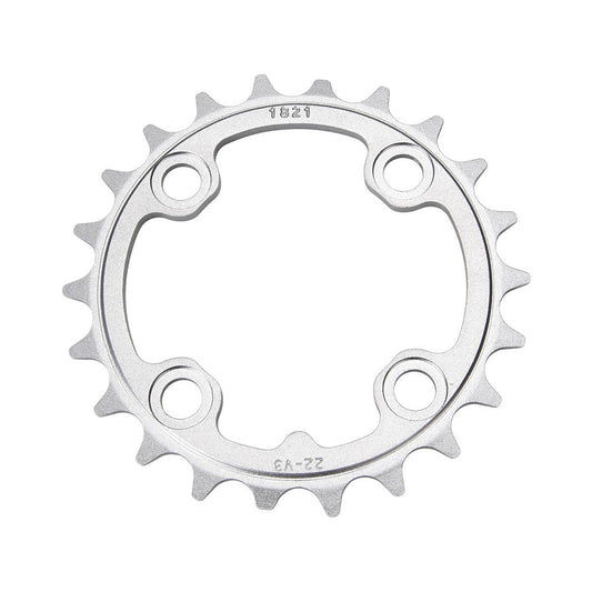 Plato interior SRAM MTB 64BCD V3 TUNGSTEN 9 velocidades, 4 orificios, 64 mm — vista del plato sobre fondo blanco