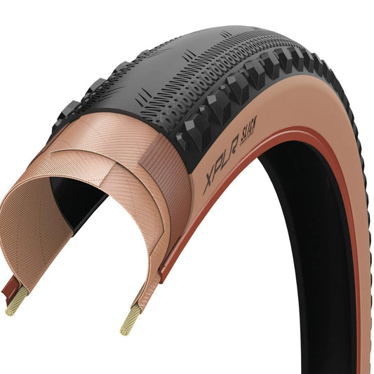 Neumático ZIPP GOODYEAR SLICK XPLR 700c Tubeless Ready Marrón