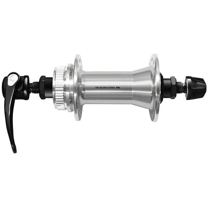 Buje Delantero SHIMANO CUES HB-QC400 - Edición Polished Silver