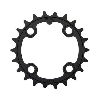 Plato interior TRUVATIV MTB V3 8/9 velocidades, 4 orificios, 64 mm — vista del plato sobre fondo blanco