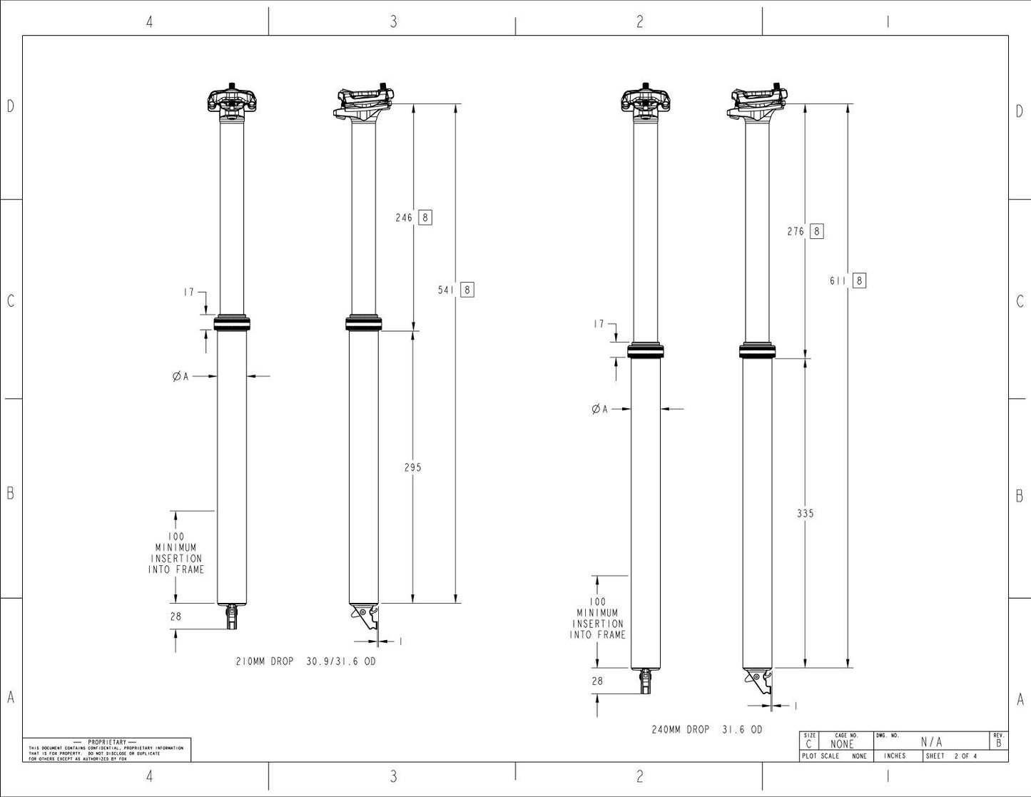 Tija telescópica FOX RACING SHOX TRANSFER FACTORY 2025