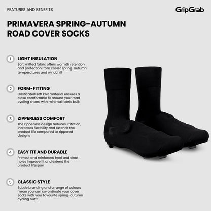 Cubrezapatillas GRIPGRAB PRIMAVERA PRIMAVERA OTOÑO CARRETERA negros