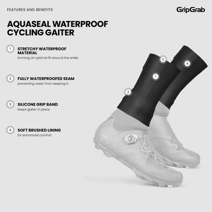 Polainas GRIPGRAB AQUASEAL IMPERMEABLES negras