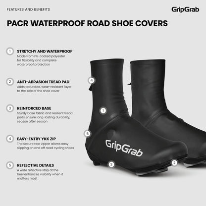 Cubrezapatillas GRIPGRAB PACR Impermeables Negro