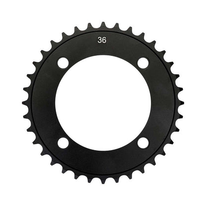 Plato único TRUVATIV SS / DH 8/9 velocidades, 4 orificios, 104 mm — vista del plato sobre fondo blanco