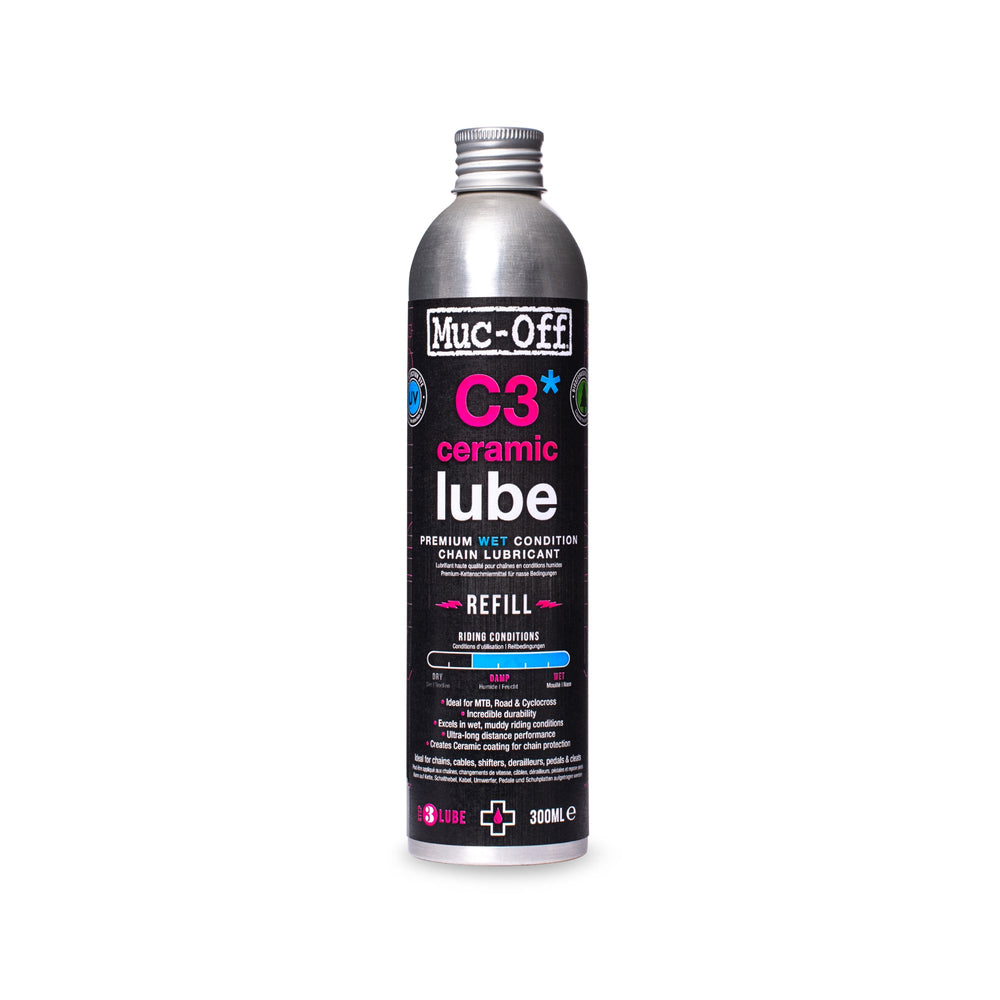 Lubricante cerámico para condiciones húmedas MUC-OFF C3 WET 300 ml