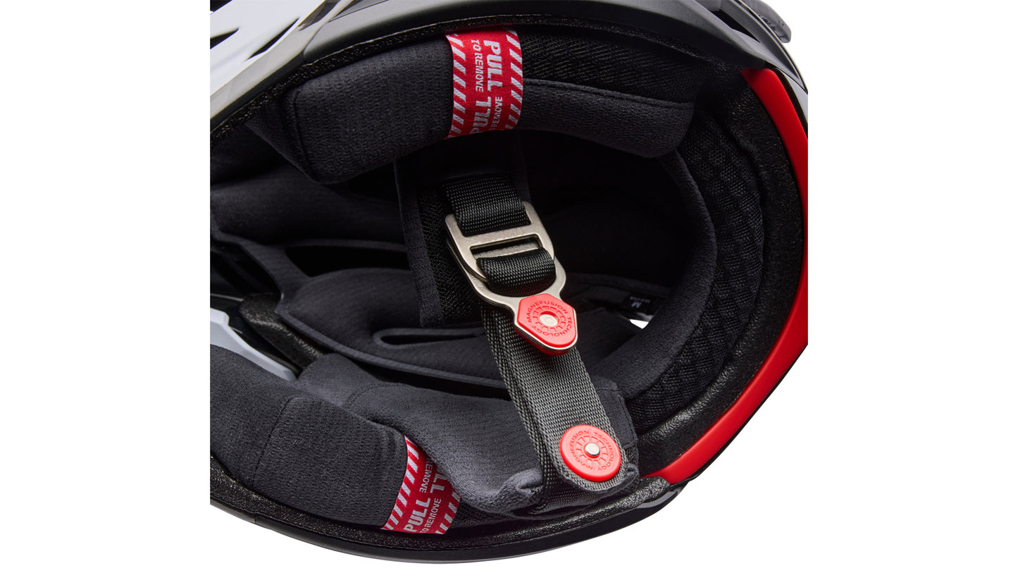 Casco MTB BELL FULL-10 SPHERICAL CARBON PEAK Blanco