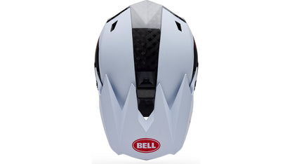 Casco MTB BELL FULL-10 SPHERICAL CARBON PEAK Blanco