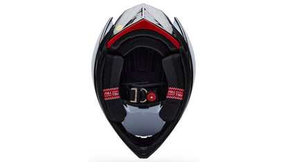 Casco MTB BELL FULL-10 SPHERICAL CARBON PEAK Blanco