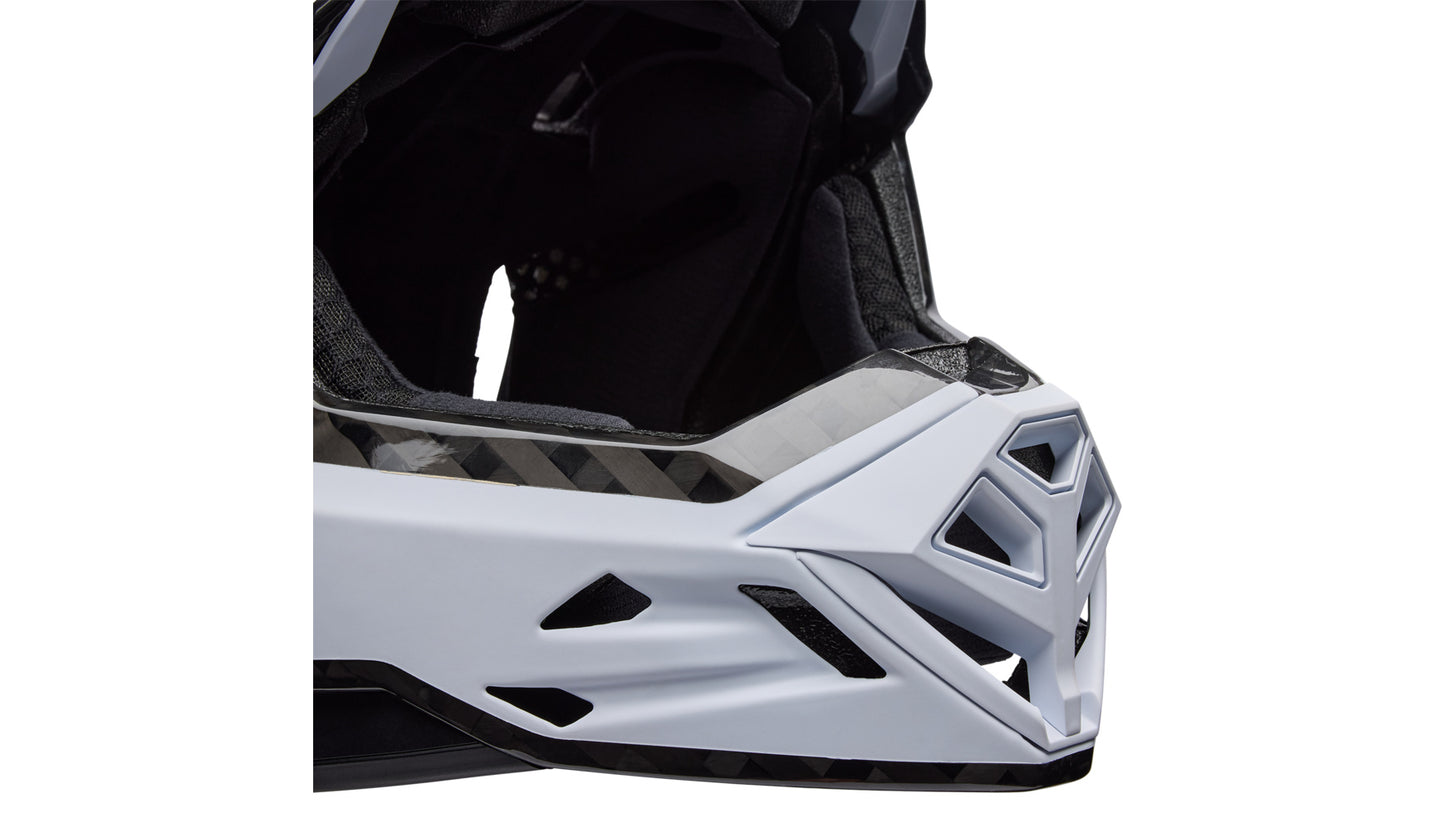 Casco MTB BELL FULL-10 SPHERICAL CARBON PEAK Blanco