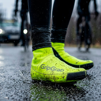 Cubrezapatillas GRIPGRAB PACR IMPERMEABLES DE INVIERNO PARA CARRETERA amarillos