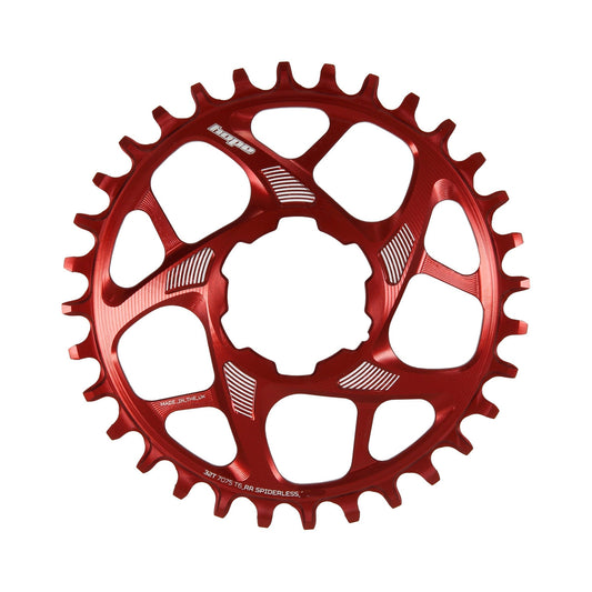 Plato monoplato HOPE R22 9/10/11/12V Direct Mount rojo — vista del plato sobre fondo blanco