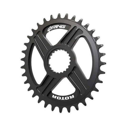 Plato monoplato 12V ROTOR Q-RING Shimano SLX / XT / XTR Direct Mount — vista del plato sobre fondo blanco