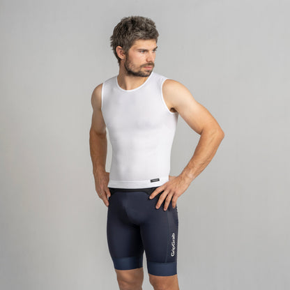 Camiseta interior sin mangas GRIPGRAB PACR VERANO SIN COSTURAS blanca