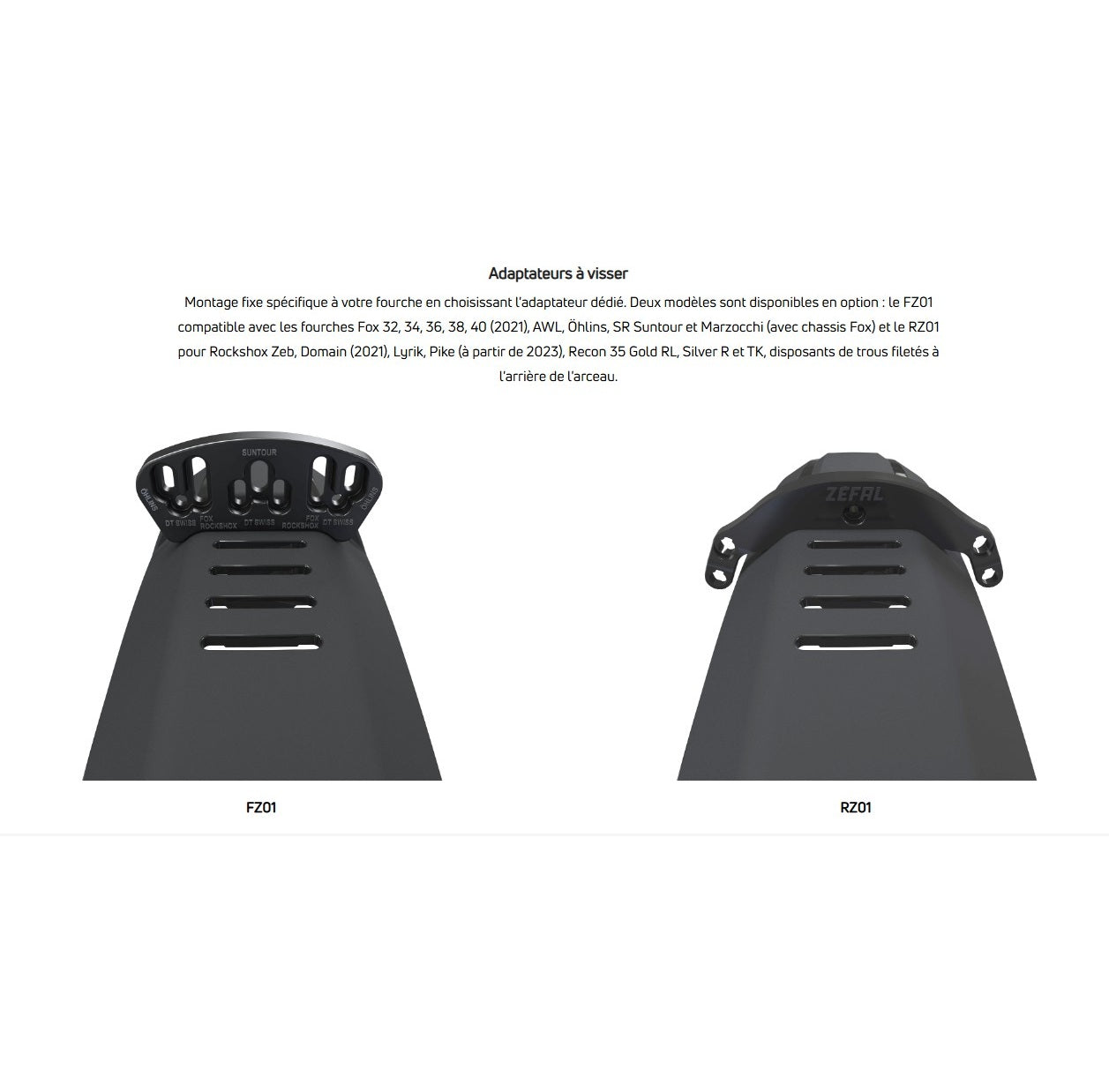 Guardabarros delantero ZEFAL DEFLECTOR FM40