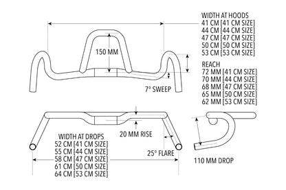 Manillar Gravel REDSHIFT Kitchen Sink + Loop Rise 20mm
