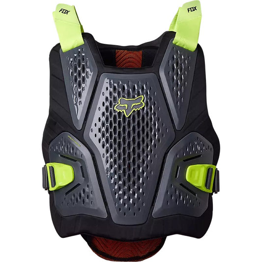 Peto protector FOX RACEFRAME IMPACT SB D3O Negro/Amarillo