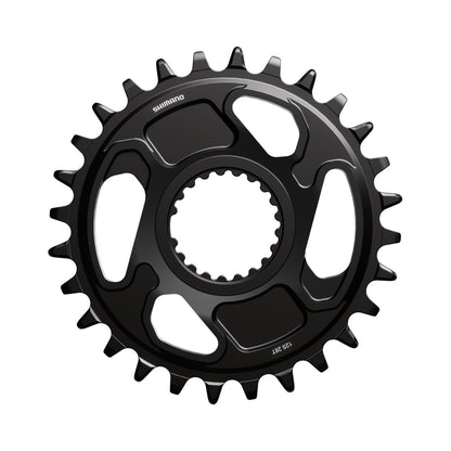 Plato monoplato SHIMANO XT SM-CRM86 M8200 12 velocidades — vista del plato sobre fondo blanco