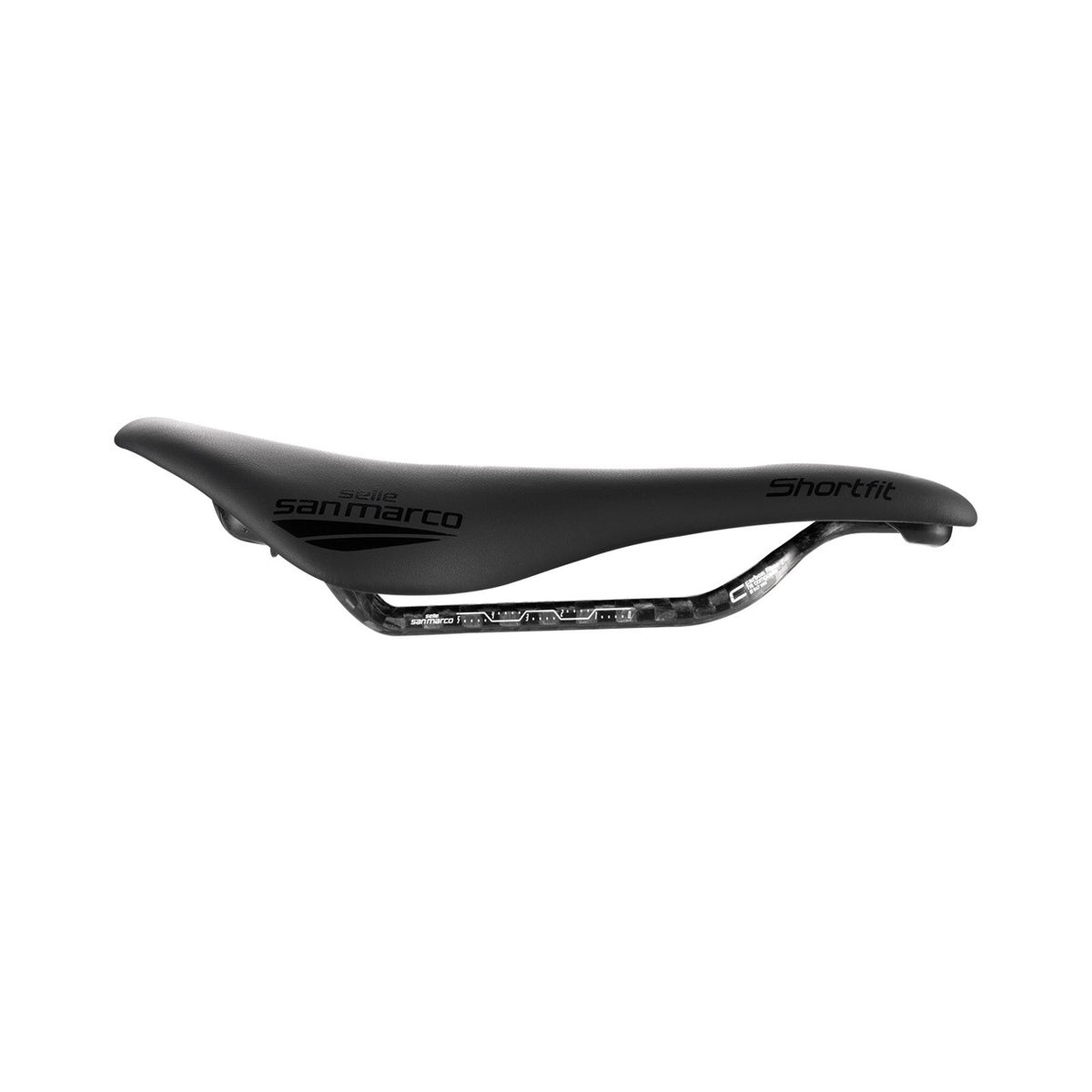 Sillín SAN MARCO Shortfit 130 Carbon FX S3 - vista lateral