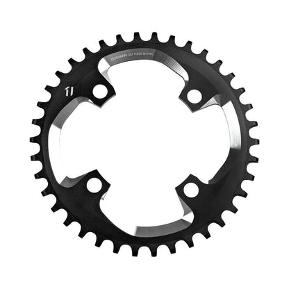 Plato monoplato SRAM X01 DH 10 velocidades, 104 mm — vista del plato sobre fondo blanco