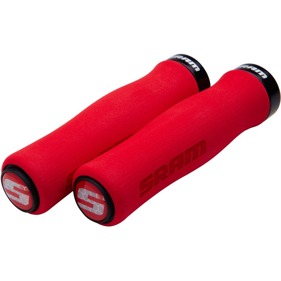 SRAM FOAM CONTOUR Lock-On 129mm Puños Rojos