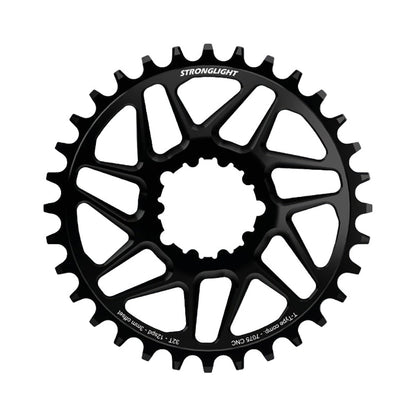 Plato monoplato STRONGLIGHT SRAM EAGLE SX/NX/GX/X01 12 velocidades de montaje directo, desplazamiento de 3 mm, Boost — vista del plato sobre fondo blanco