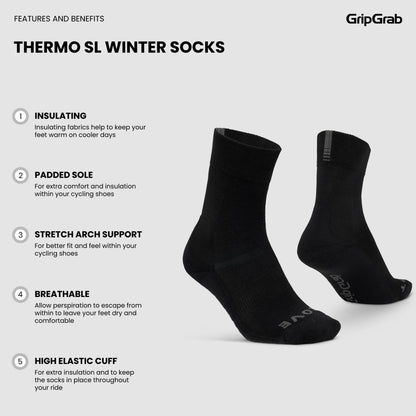 Calcetines GRIPGRAB THERMO SL INVIERNO azul marino