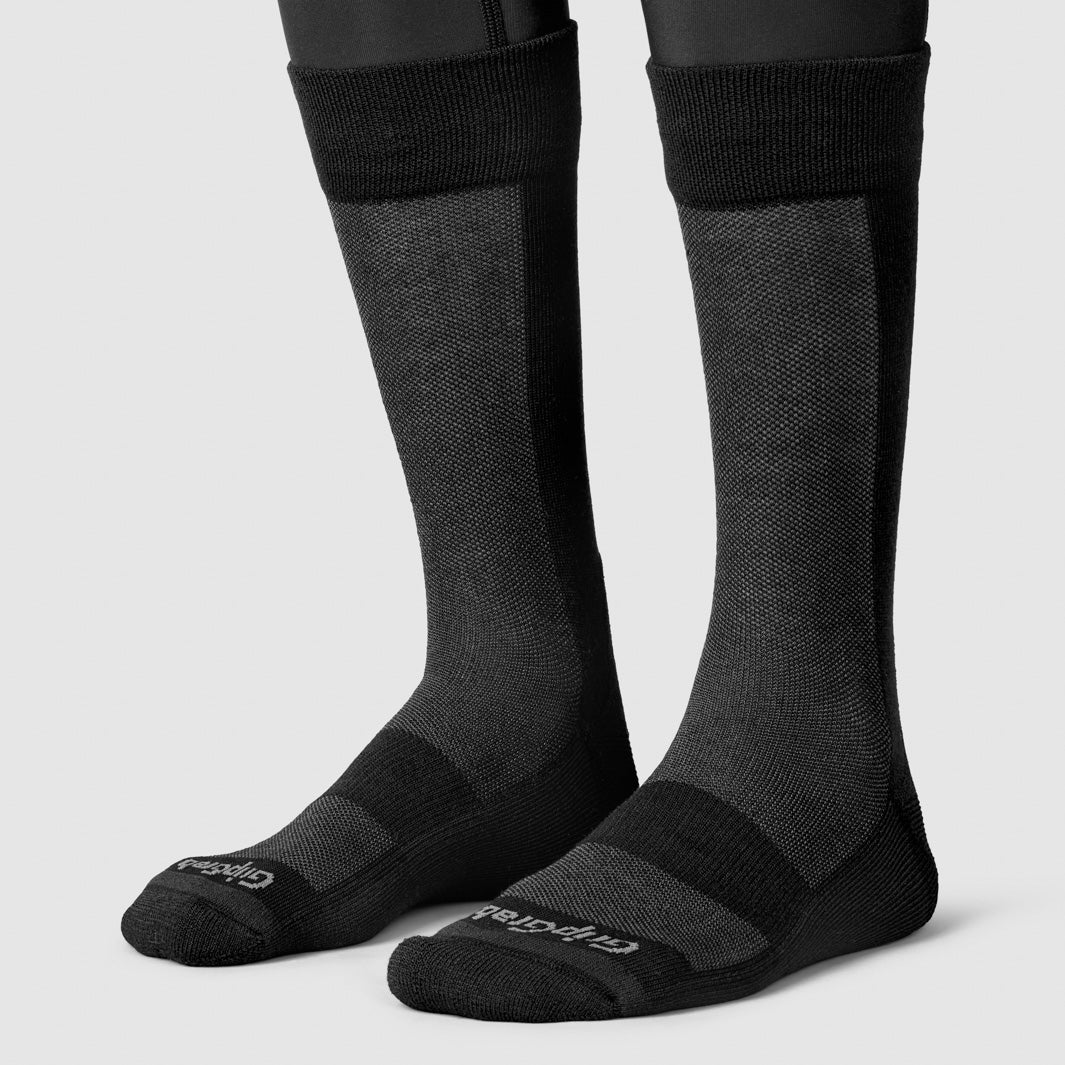 GRIPGRAB ALPINE MERINO ALTO Calcetines Negro