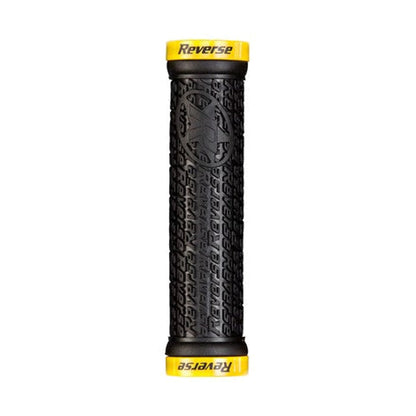 Grips REVERSE COMPONENTS STAMP Lock-On Ø 30mm Negro/Amarillo