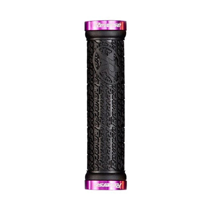 Grips REVERSE COMPONENTS STAMP Lock-On Ø 30mm Negro/Violeta