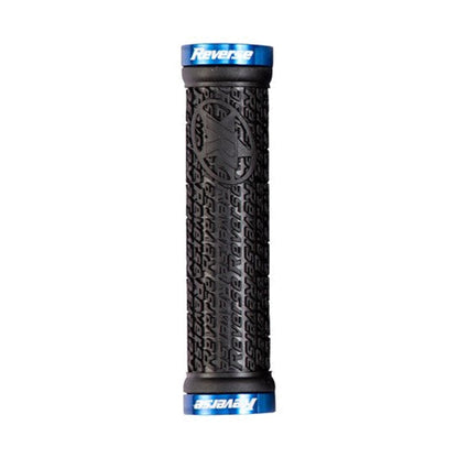 Grips REVERSE COMPONENTS STAMP Lock-On Ø 30mm Negro/Azul