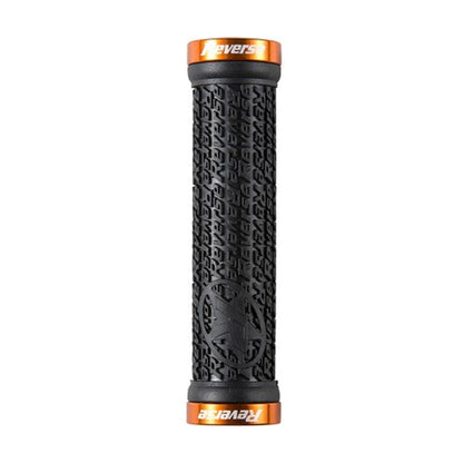 Grips REVERSE COMPONENTS STAMP Lock-On Ø 30mm Negro/Naranja