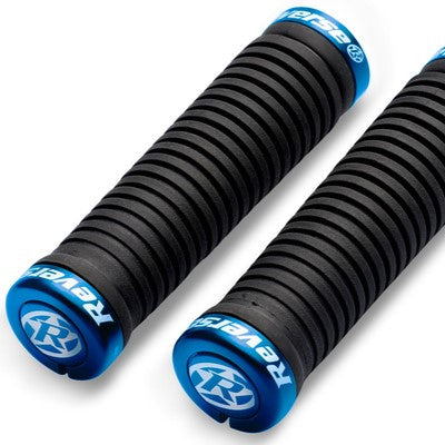 REVERSE COMPONENTS TAPER Empuñaduras Lock-On Ø 34-30mm Negro/Azul