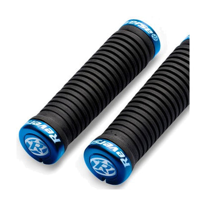 Grips REVERSE COMPONENTS TAPER Lock-On Ø 34-30mm Negro/Azul