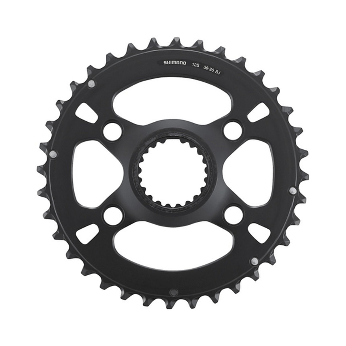 Plato exterior SHIMANO SLX para FC-M7100-2/FC-M7120-B2 (26-36 dientes) 12 velocidades — vista del plato sobre fondo blanco