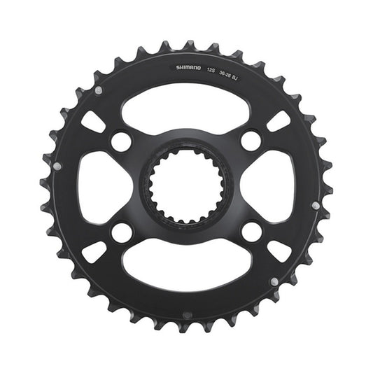 Plato exterior SHIMANO SLX para FC-M7100-2/FC-M7120-B2 (26-36 dientes) 12 velocidades — vista del plato sobre fondo blanco