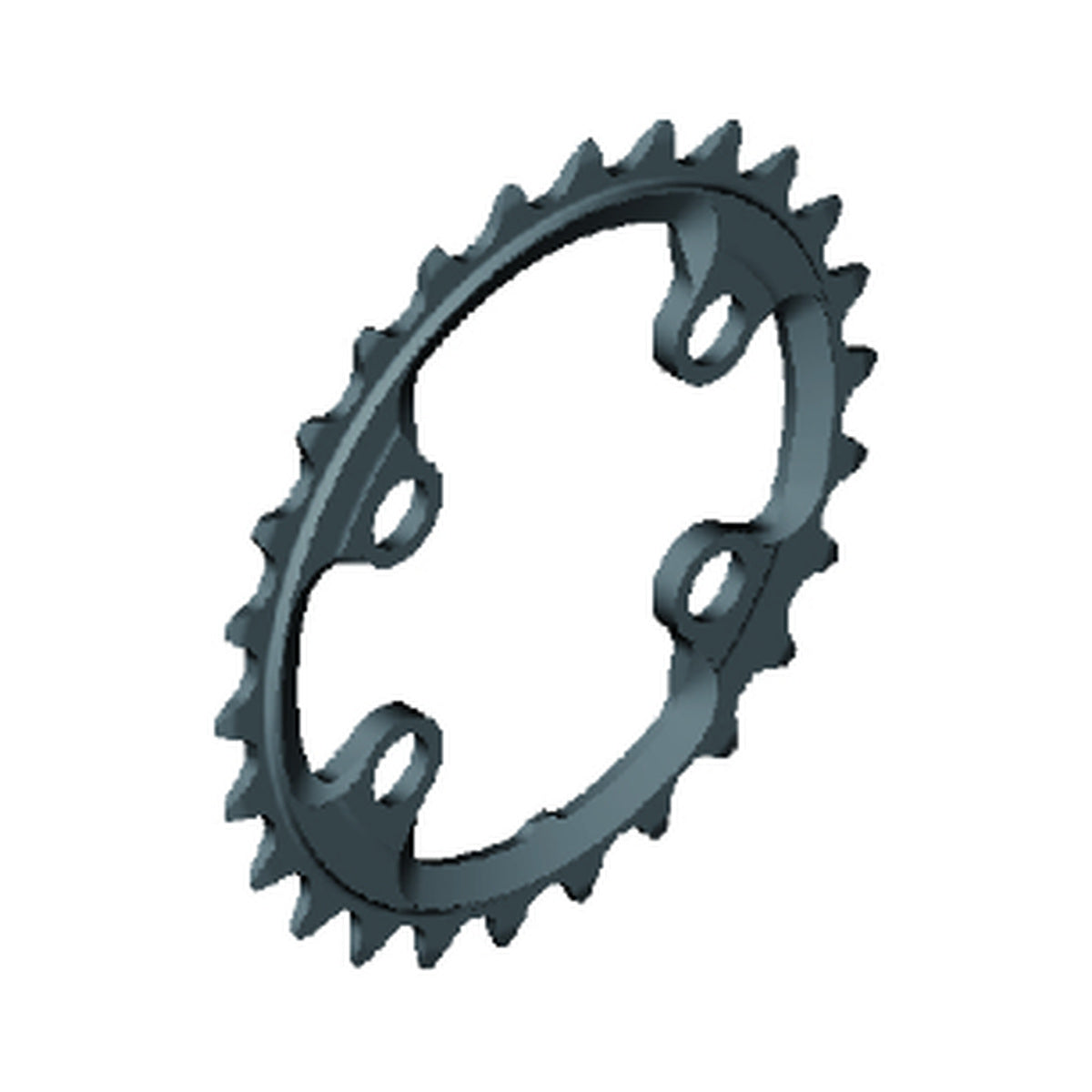 Plato interior SHIMANO XTR para FC-M9020-2/FC-M9000-2/FC-M9020-B2 (28-38 dientes) 11 velocidades — vista del plato sobre fondo blanco