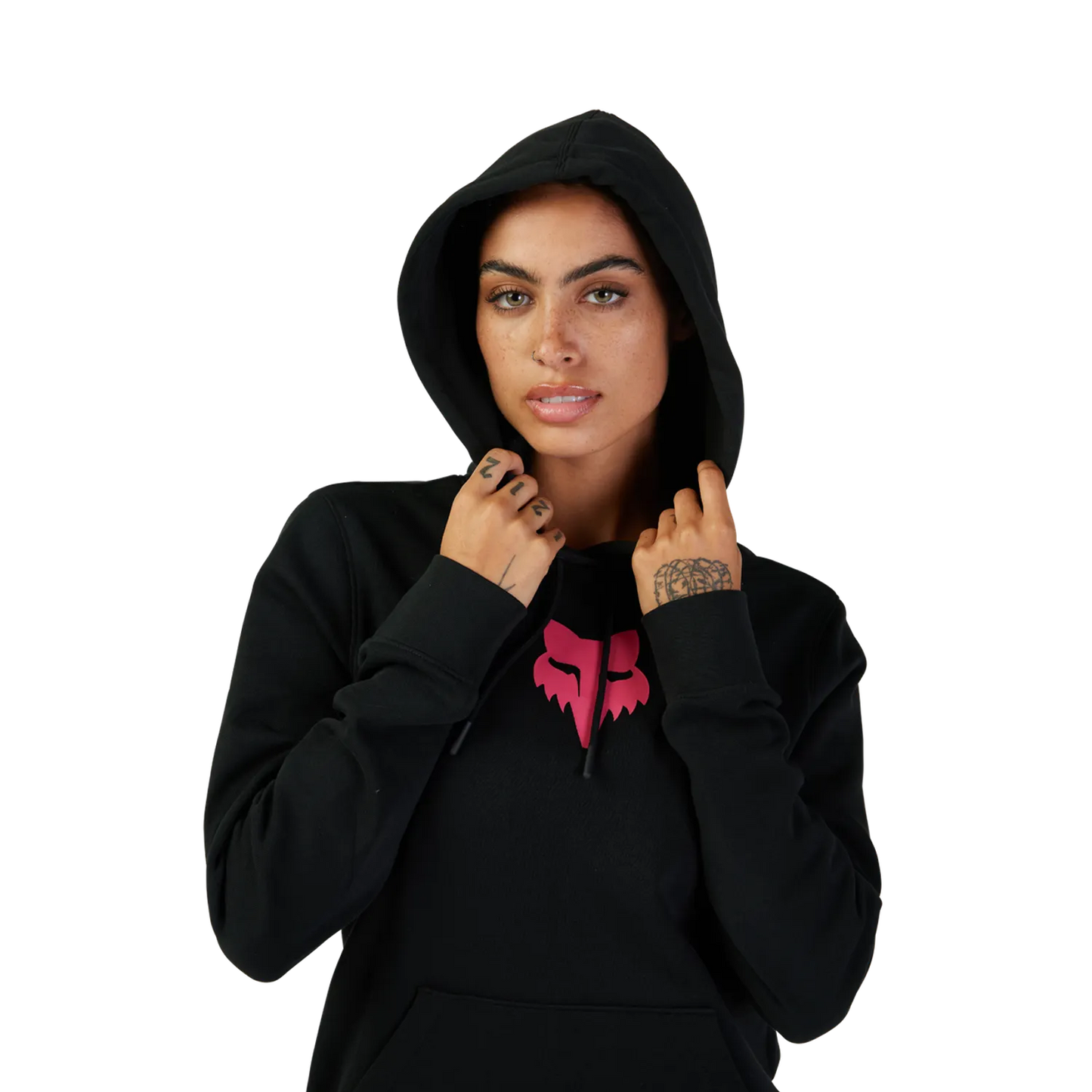 Sudadera con capucha FOX HEAD para mujer Negro/Rosa